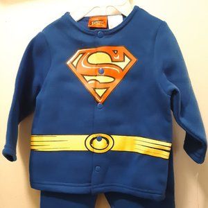 2pc boys 3/6 month Superman fleece set